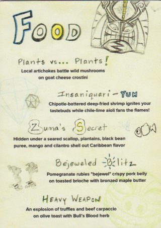 Illustration for article titled The Art, Food and Drinks of Plants Vs. Zombies
